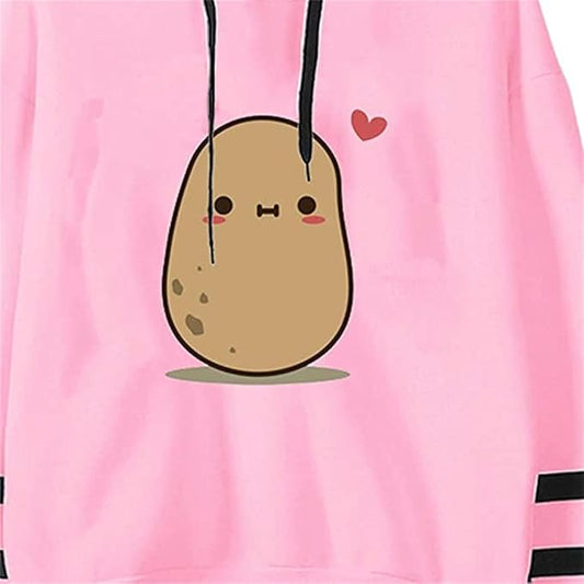 Wazeer International Cozy Hooded Sweatshirt for Teen Girls and Women | Cute Long Sleeve Pullover Tops.