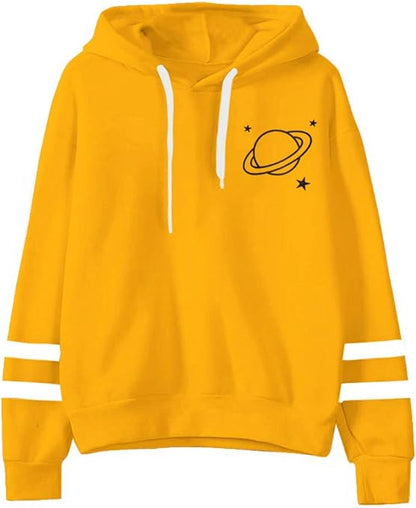Wazeer International Cozy Hooded Sweatshirt for Teen Girls and Women | Cute Long Sleeve Pullover Tops.