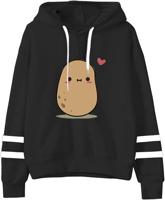 Wazeer International Cozy Hooded Sweatshirt for Teen Girls and Women | Cute Long Sleeve Pullover Tops.