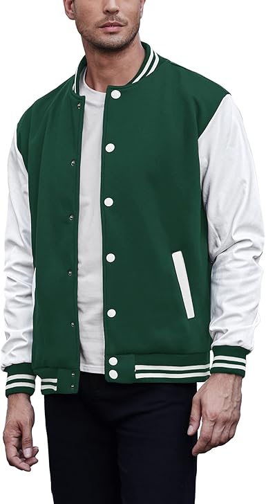 Wazeer Premium Varsity Jacket with Genuine Leather Sleeves and Quilted Lining for Ultimate Comfort and Style